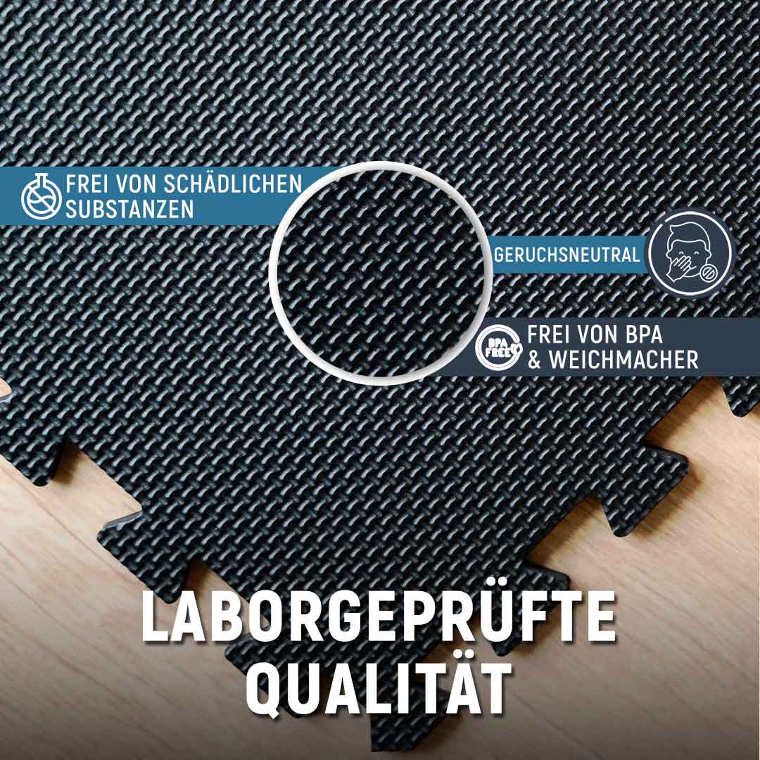 Puzzlematten aus Schaumstoff (Sportsboden, Fitnessunterlage) – Blau (B‑Ware) - - Outlet von NEOLYMP | Fitnessequipment und Sportartikel