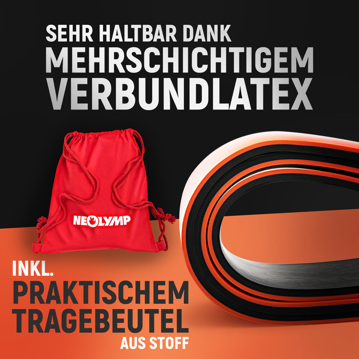 Heavy Resistance Bands, Widerstandsbänder aus Latex | B-Ware - - Outlet von NEOLYMP