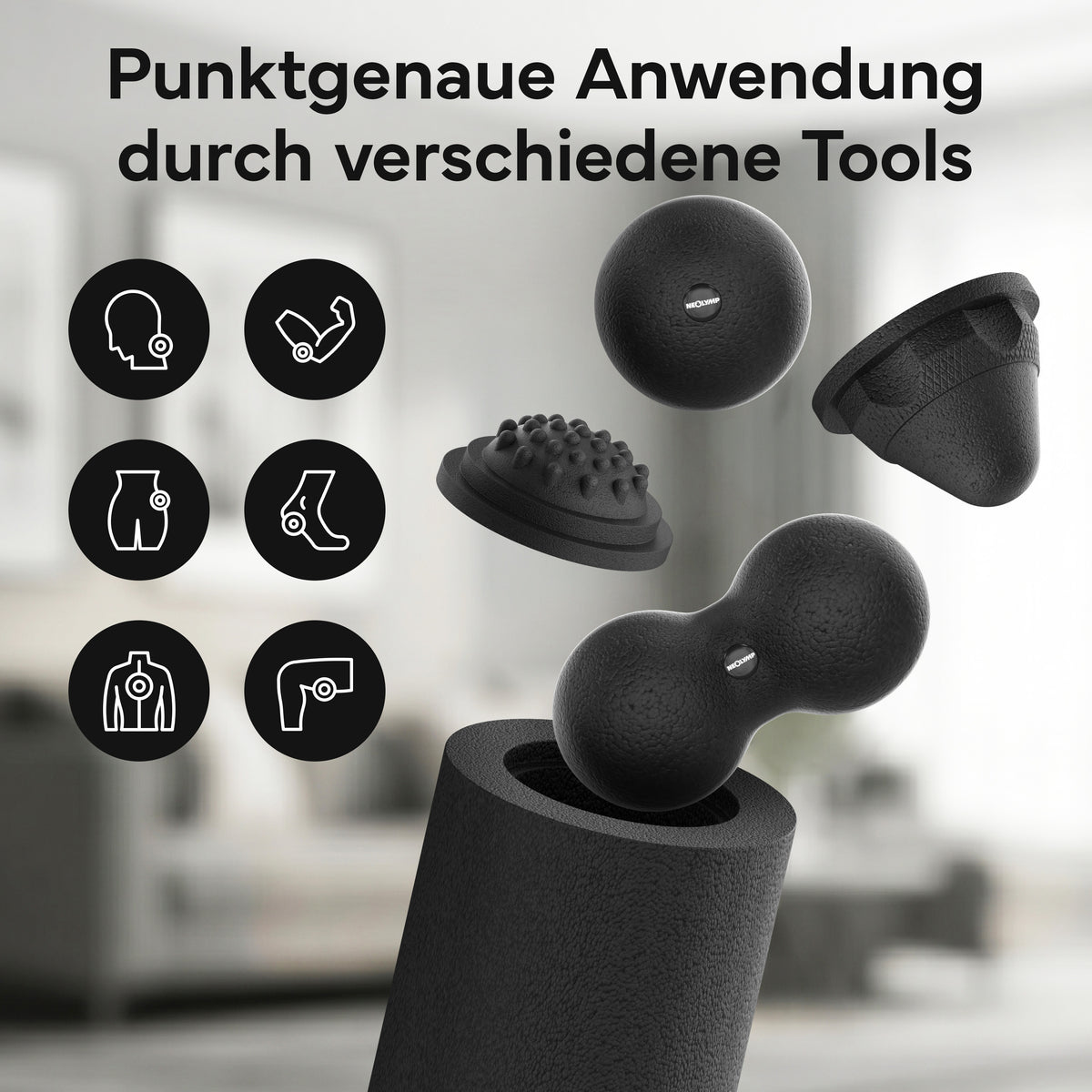 5-teiliges Faszienrollen Set | B-Ware - - Outlet von NEOLYMP | Fitnessequipment und Sportartikel