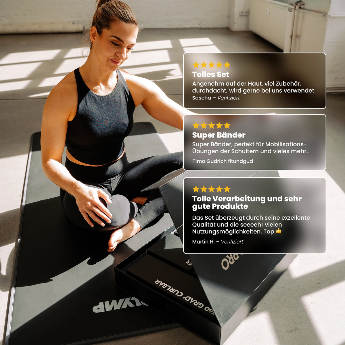 Allround-Set – Fitnessbänder aus Stoff mit Zubehör & 1000+ Übungen - - Fitnessbänder von NEOLYMP | Fitnessequipment und Sportartikel