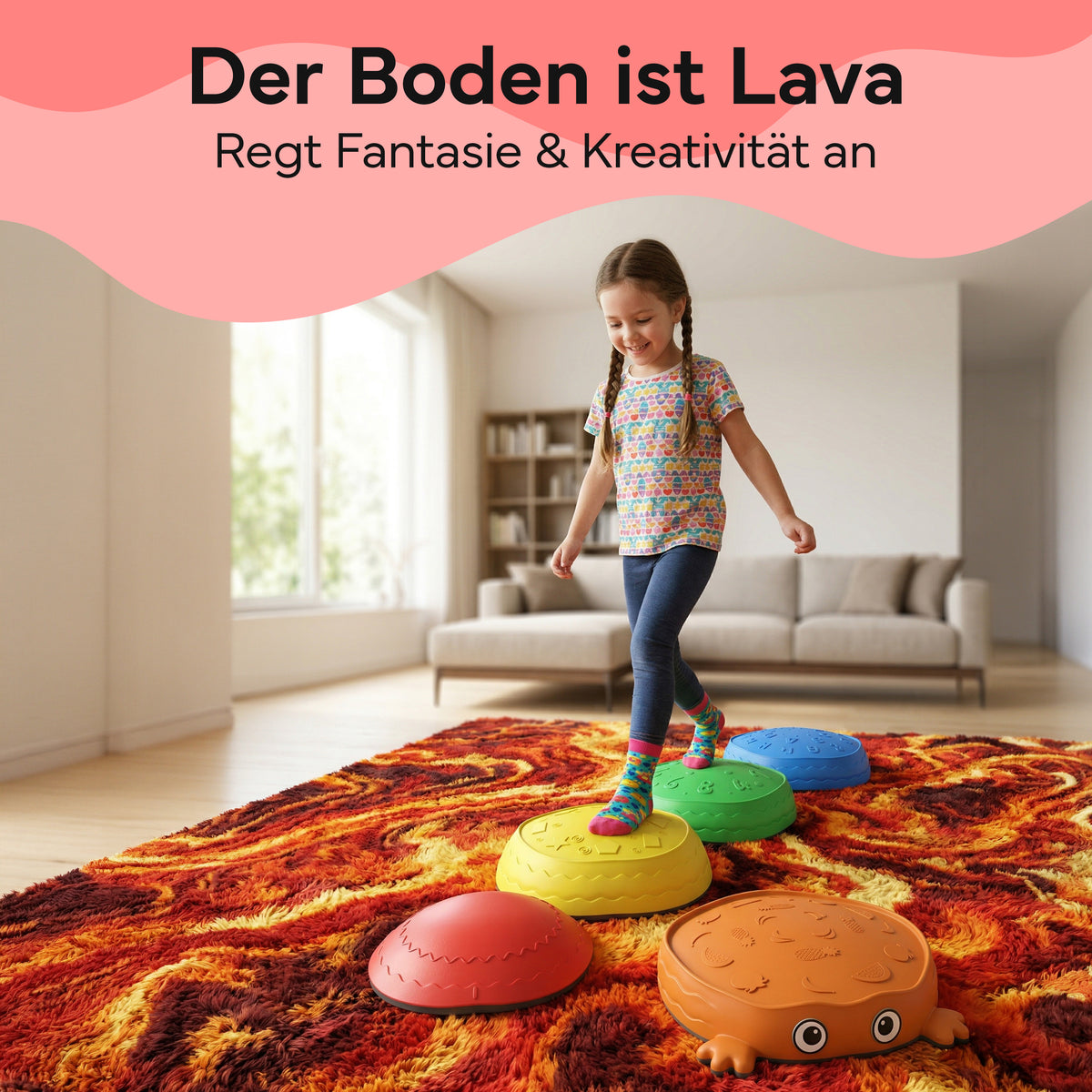 Balanciersteine für Kinder, 5er-Set stapelbar - - von NEOLYMP | Fitnessequipment und Sportartikel