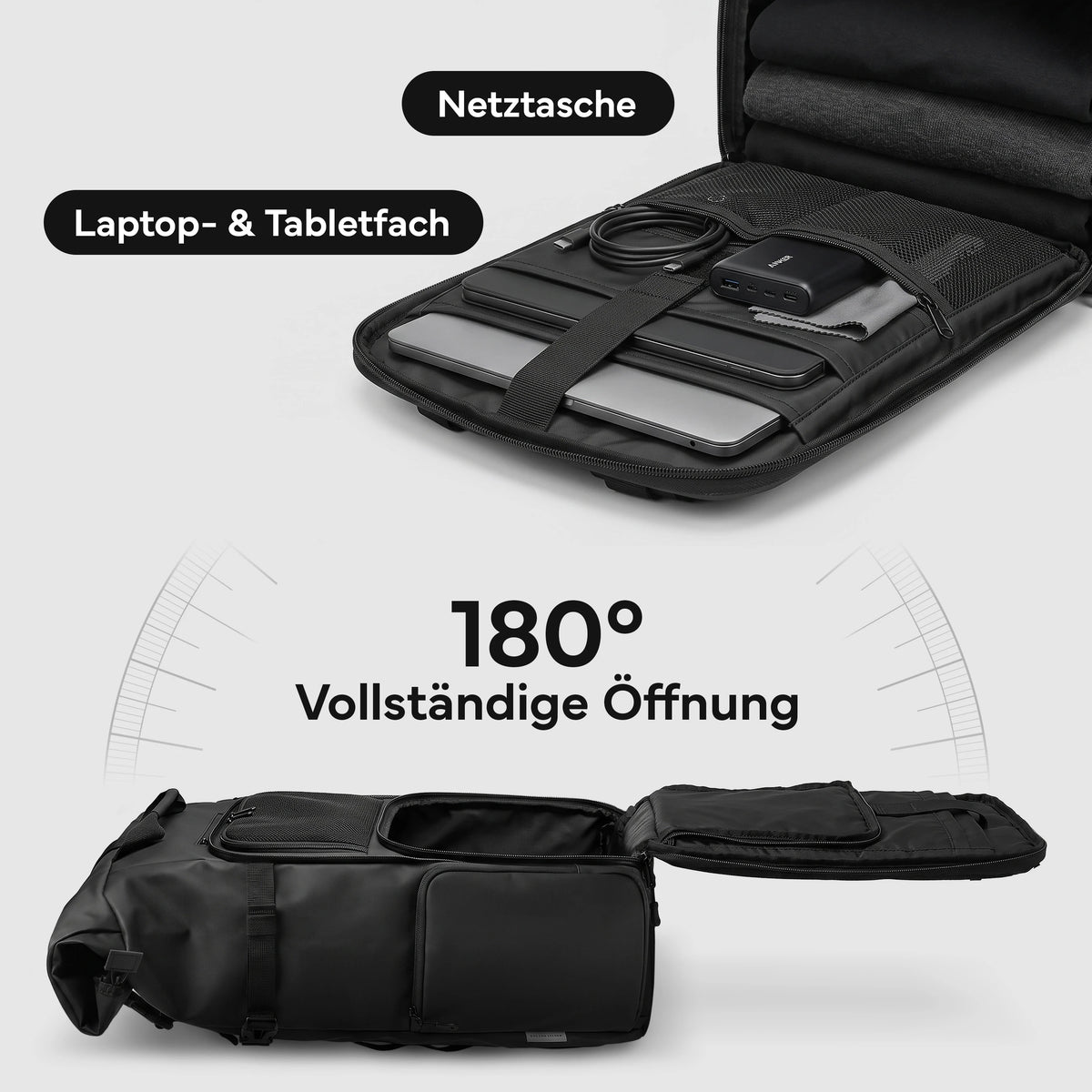 Rucksack Rolltop 40 Liter - Wasserdicht - - Outdoor-Equipment von NEOLYMP | Fitnessequipment und Sportartikel