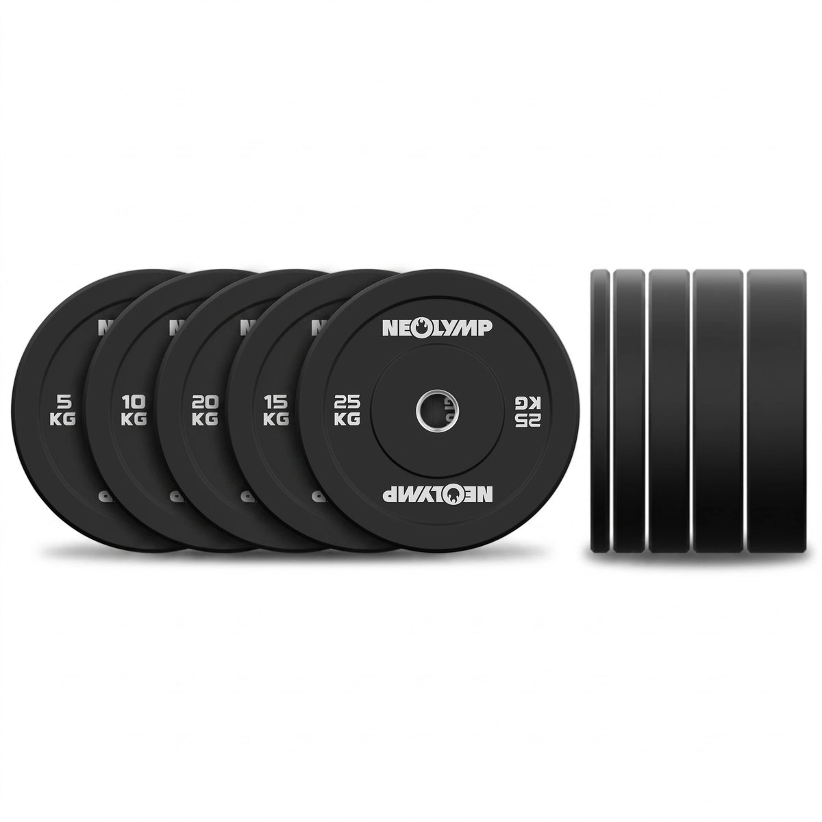 Bumper Plates Bundle 150 kg, Hantelscheiben 50 mm - - Hantelscheiben von NEOLYMP | Fitnessequipment und Sportartikel