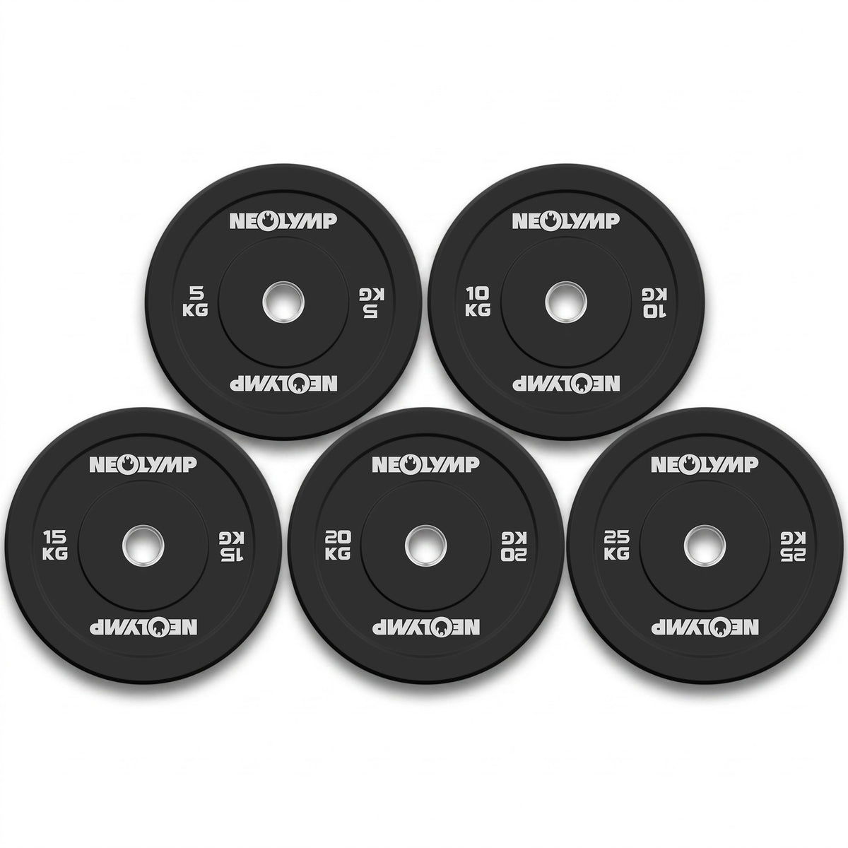 Bumper Plates Bundle 150 kg, Hantelscheiben 50 mm - - Hantelscheiben von NEOLYMP | Fitnessequipment und Sportartikel