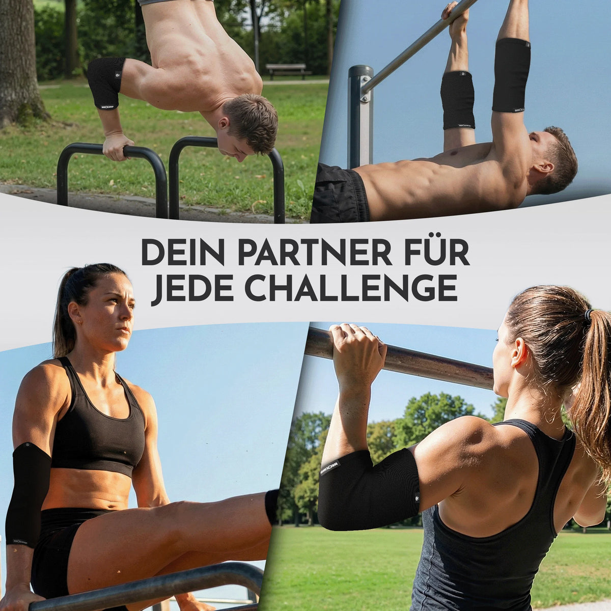Ellenbogen-Bandagen - 2er Set, Größe S - XL – Größe: L (31-36 cm) | B-Ware - - Outlet von NEOLYMP | Fitnessequipment und Sportartikel