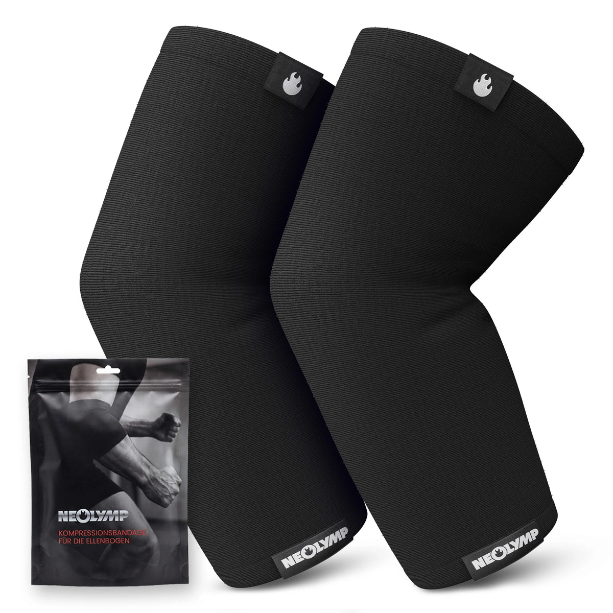Ellenbogen-Bandagen - 2er Set, Größe S - XL – Größe: M (23-31 cm) | B-Ware - - Outlet von NEOLYMP | Fitnessequipment und Sportartikel