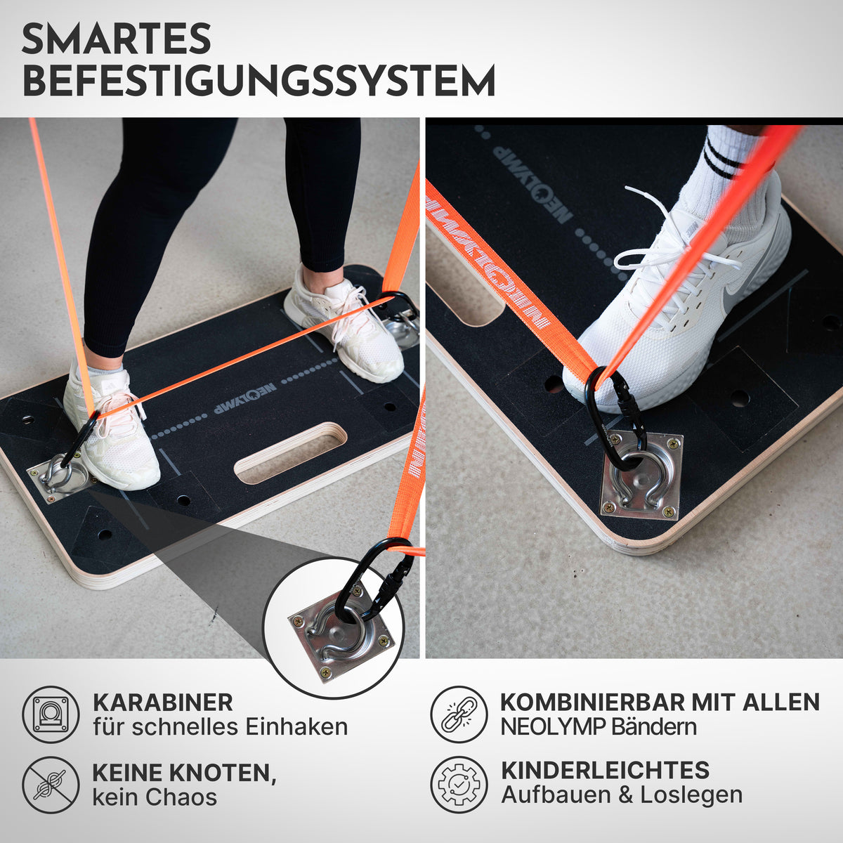 Bänderplattform - Bands Board für Fitnessbänder-Training (B‑Ware) - - Outlet von NEOLYMP | Fitnessequipment und Sportartikel