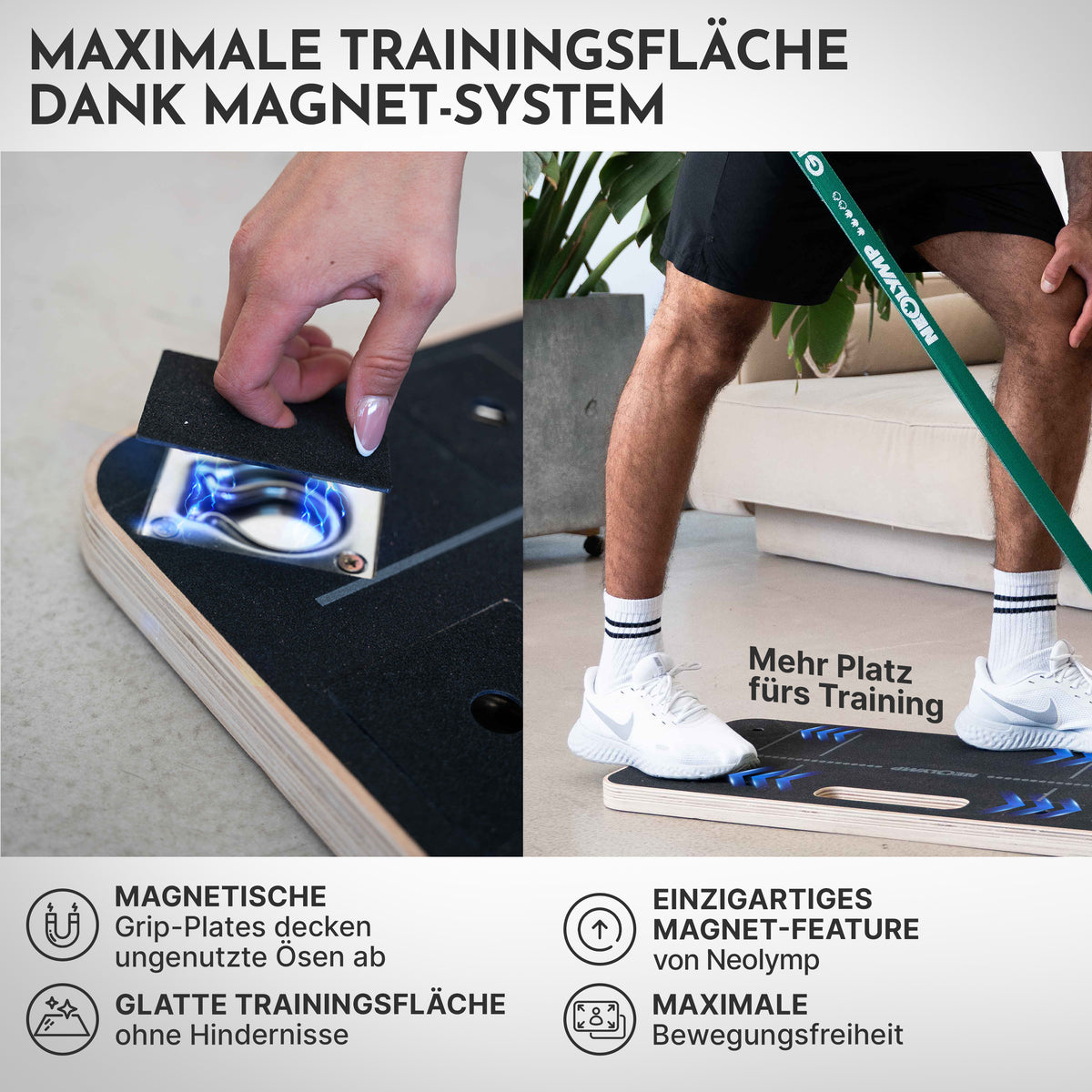 Bänderplattform - Bands Board für Fitnessbänder-Training (B‑Ware) - - Outlet von NEOLYMP | Fitnessequipment und Sportartikel