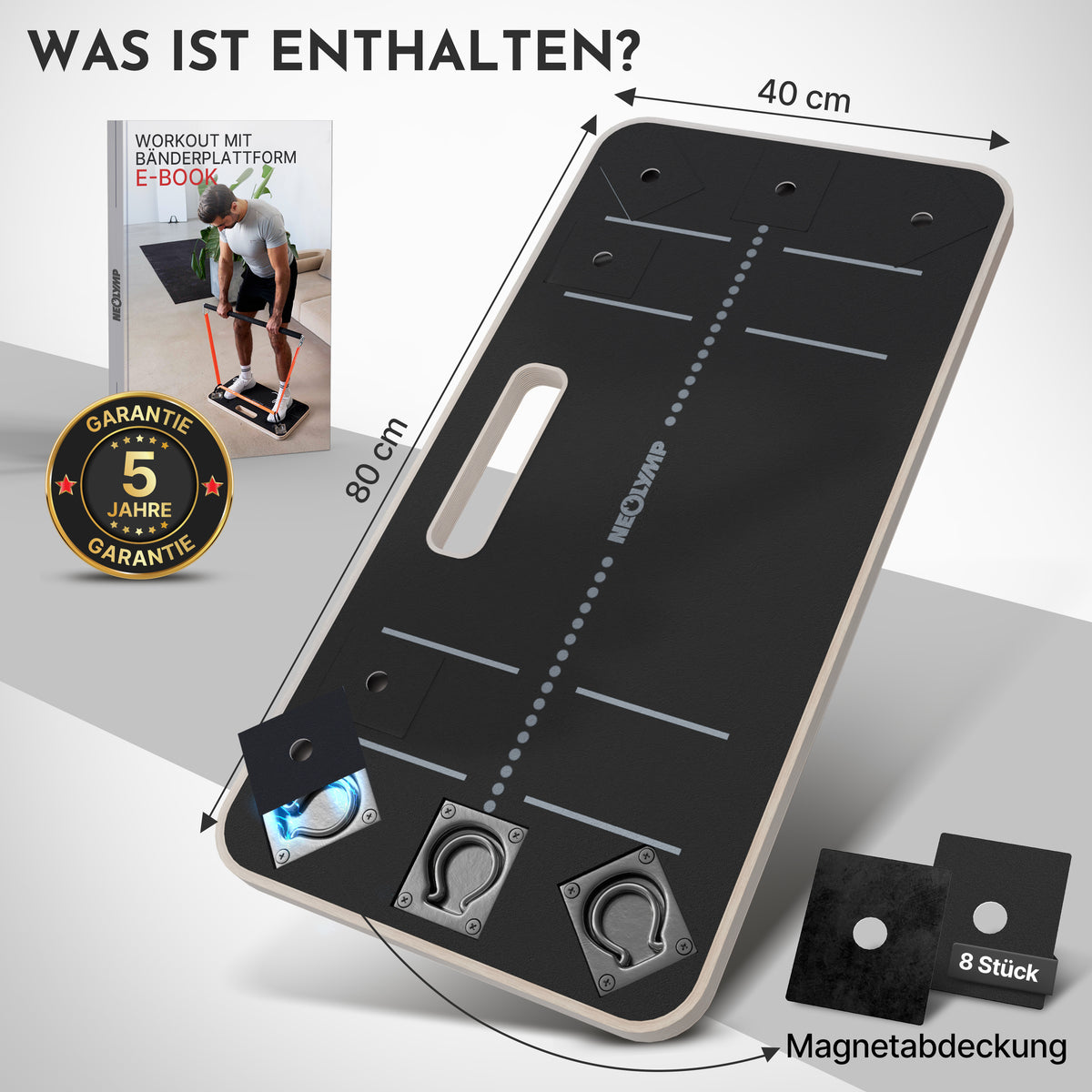 Bänderplattform - Bands Board für Fitnessbänder-Training (B‑Ware) - - Outlet von NEOLYMP | Fitnessequipment und Sportartikel