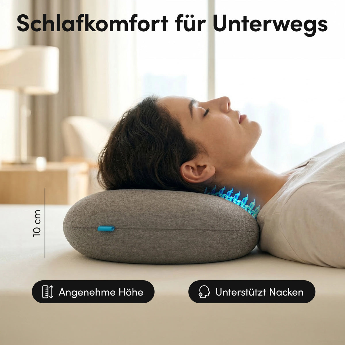Ergonomisches Reisekissen - Campingtauglich und platzsparend - - Campingartikel von NEOLYMP | Fitnessequipment und Sportartikel