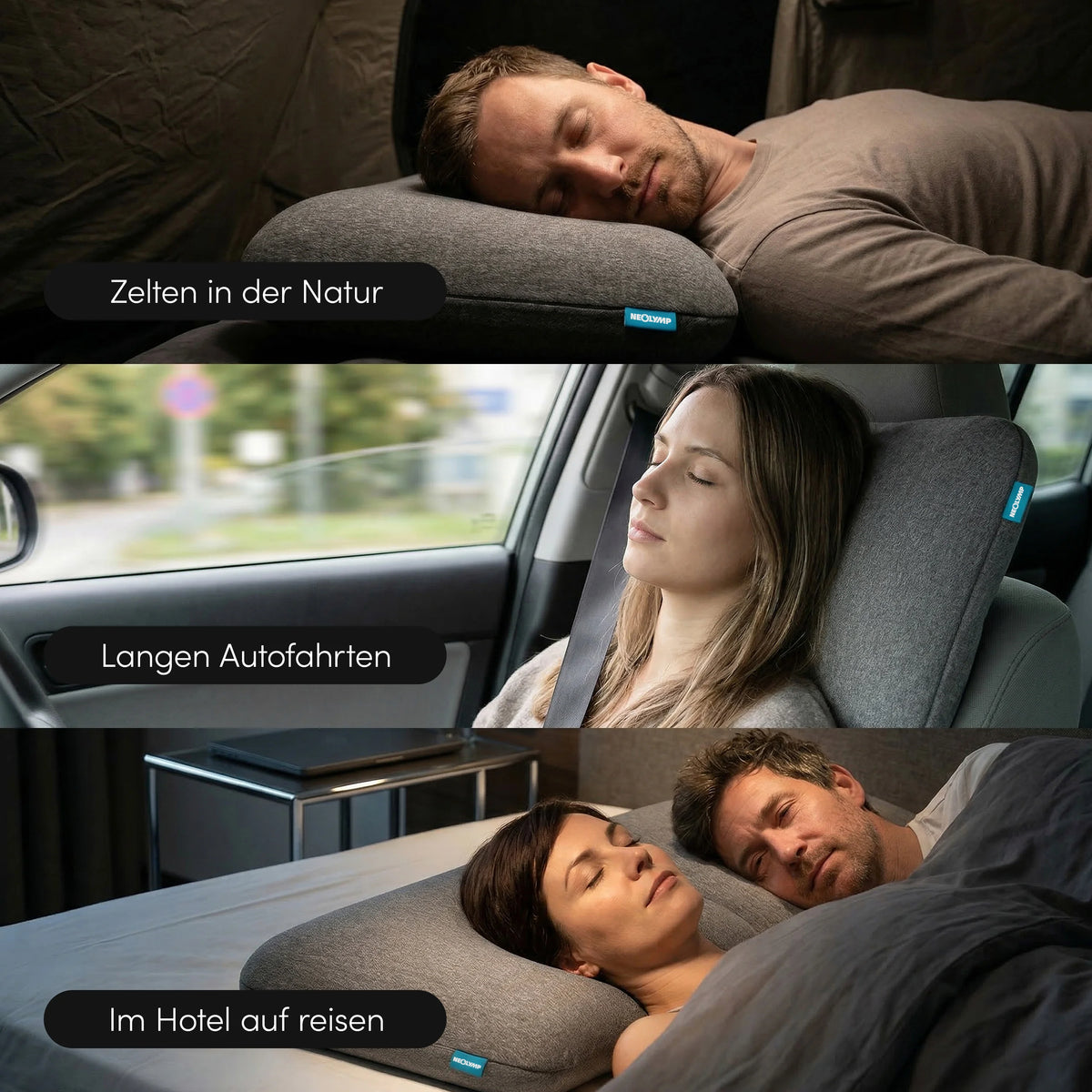 Ergonomisches Reisekissen - Campingtauglich und platzsparend - - Campingartikel von NEOLYMP | Fitnessequipment und Sportartikel