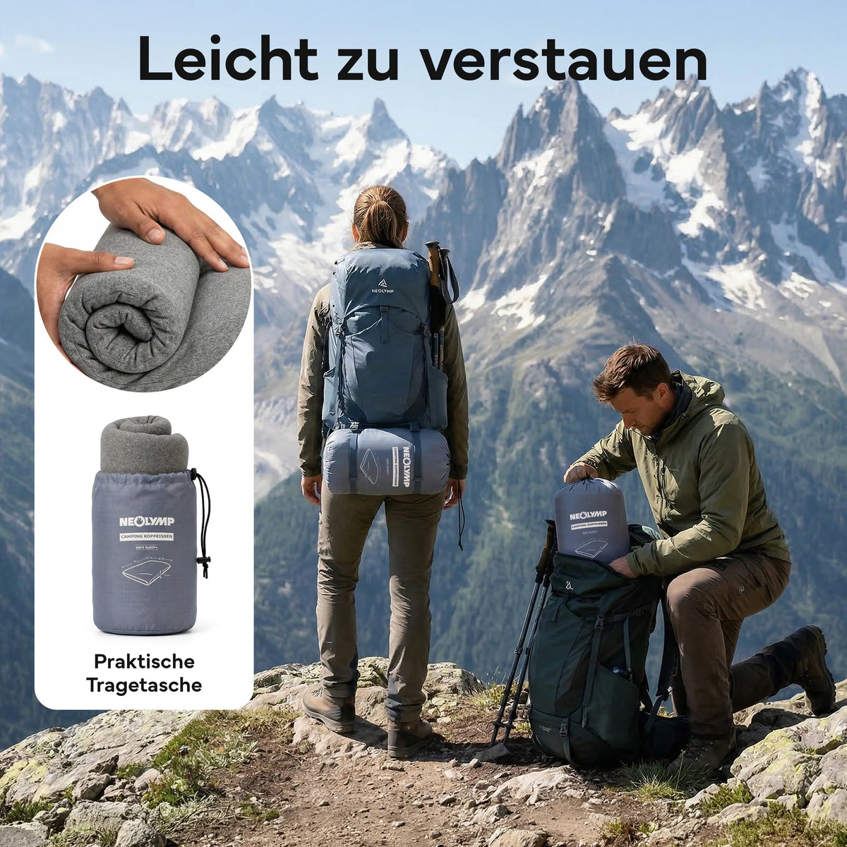 Ergonomisches Reisekissen - Campingtauglich und platzsparend - - Campingartikel von NEOLYMP | Fitnessequipment und Sportartikel