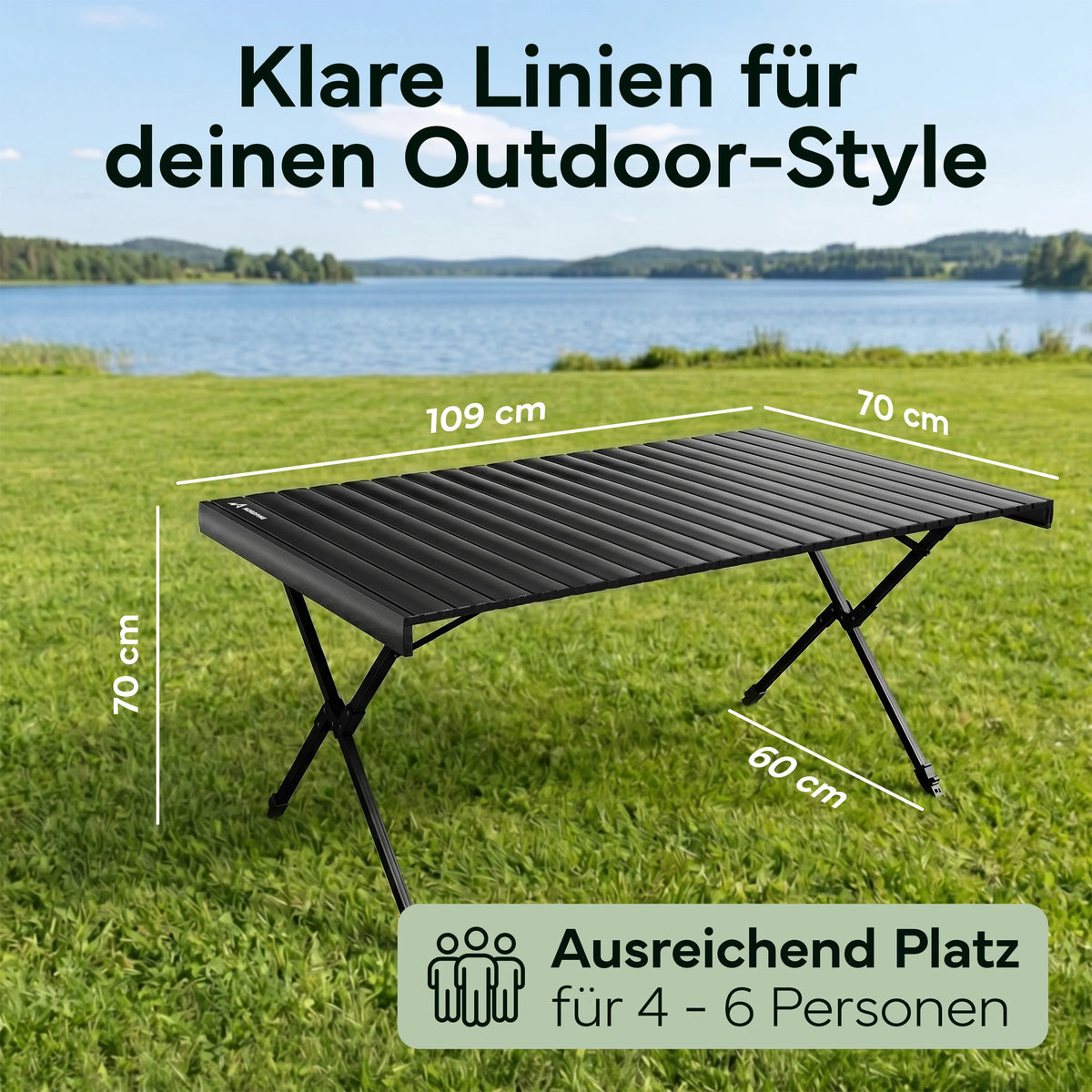 Campingtische – Schwarz | B-Ware - - Outlet von NEOLYMP | Fitnessequipment und Sportartikel