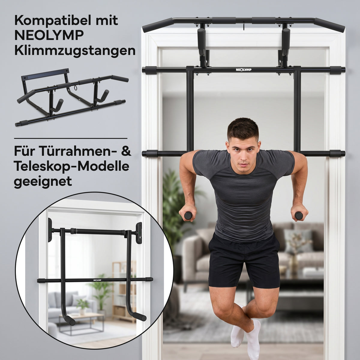 Premium Klimmzugstange 6-in-1 (B-Ware) - Klimmzugstange - Outlet von NEOLYMP | Fitnessequipment und Sportartikel
