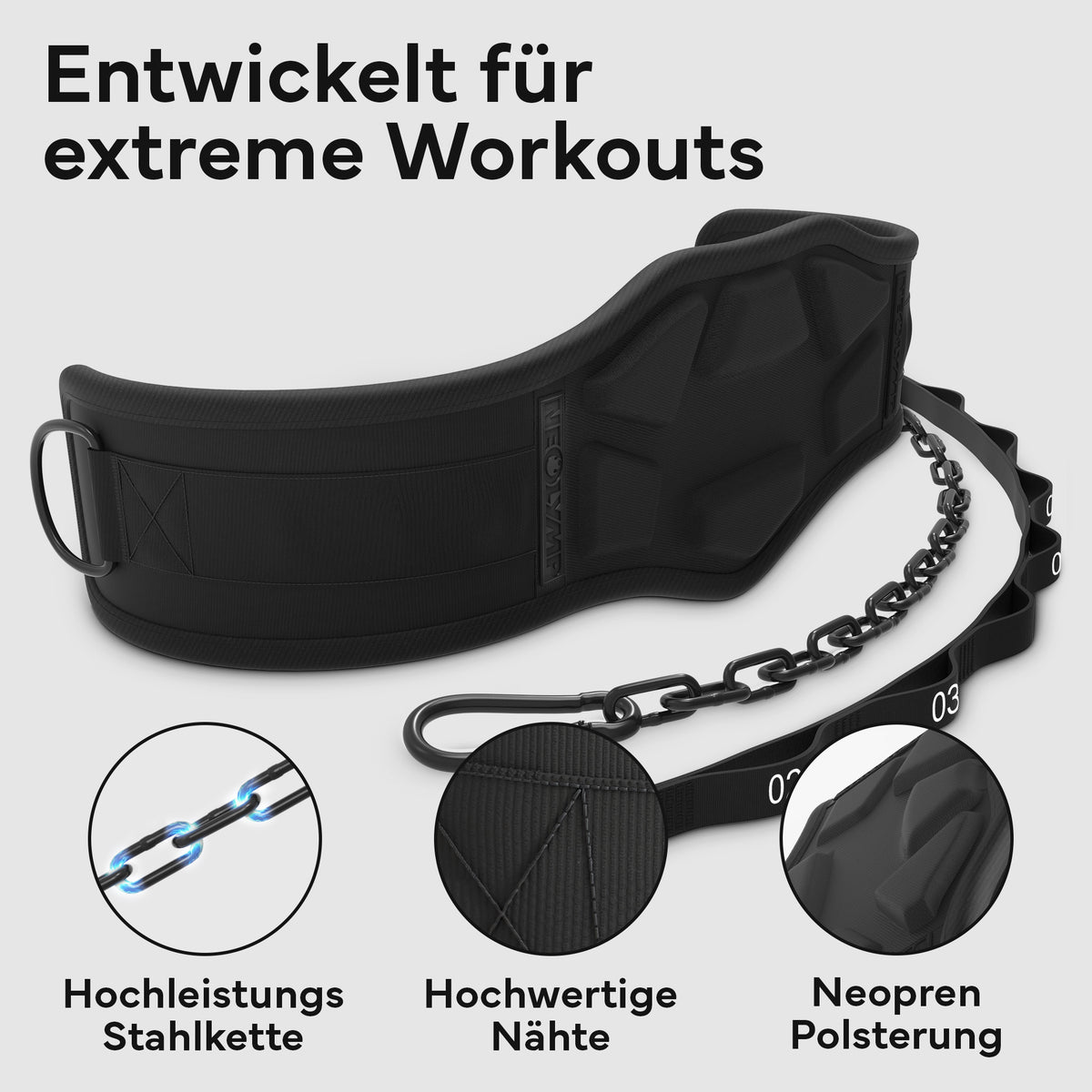 Dip-Gürtel Set für Calisthenics | B-Ware - - Outlet von NEOLYMP | Fitnessequipment und Sportartikel