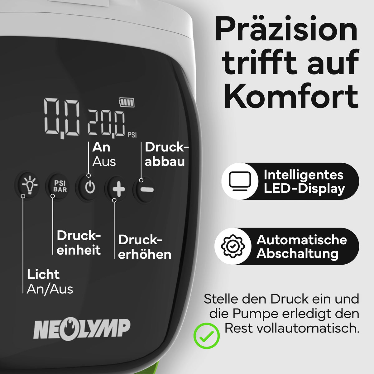 Elektrische Luftpumpe - - Wassersport von NEOLYMP | Fitnessequipment und Sportartikel