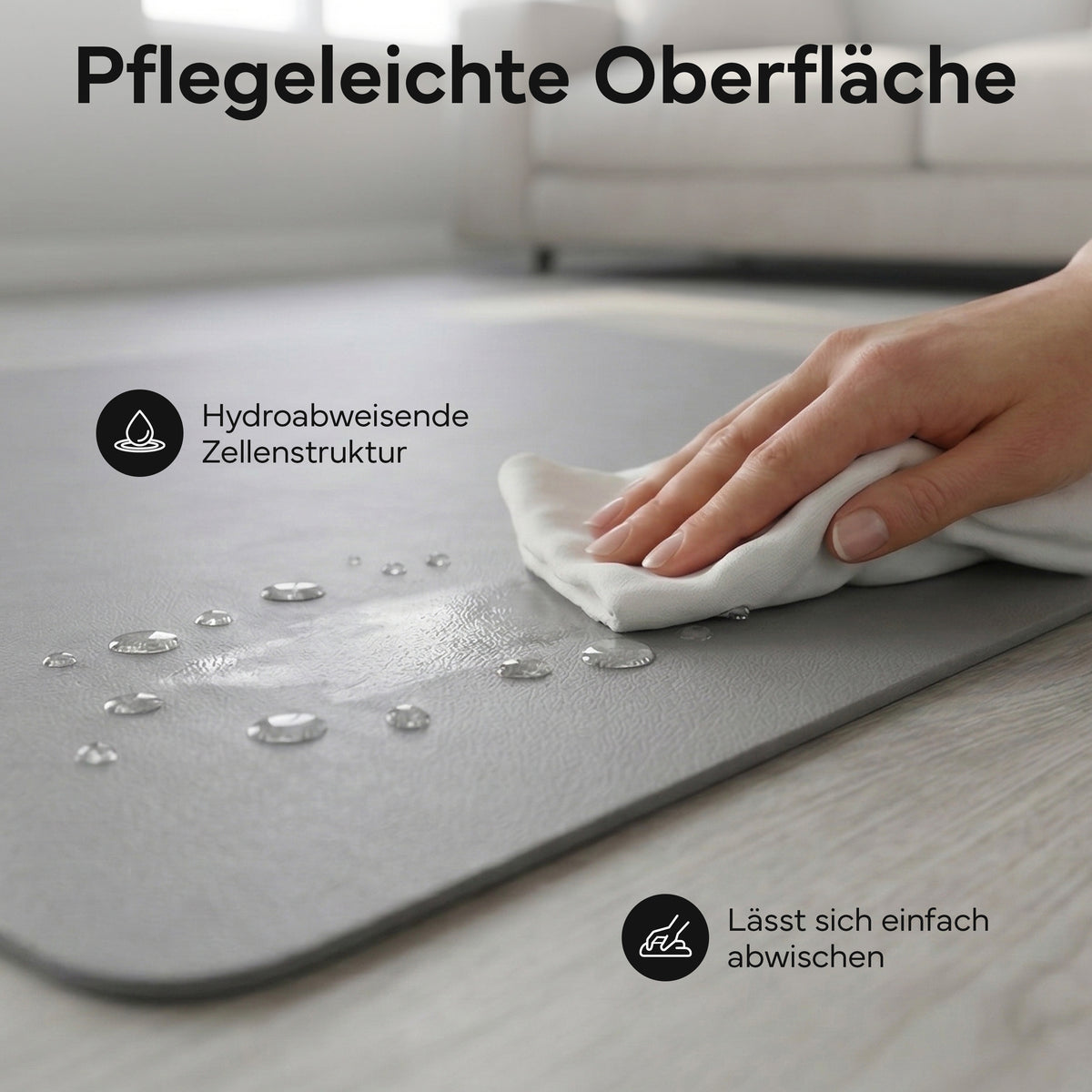 Laufbandmatte - Bodenschutz für Fitnessgeräte und Laufbänder XXL - Grau - Sportmatte von NEOLYMP | Fitnessequipment und Sportartikel