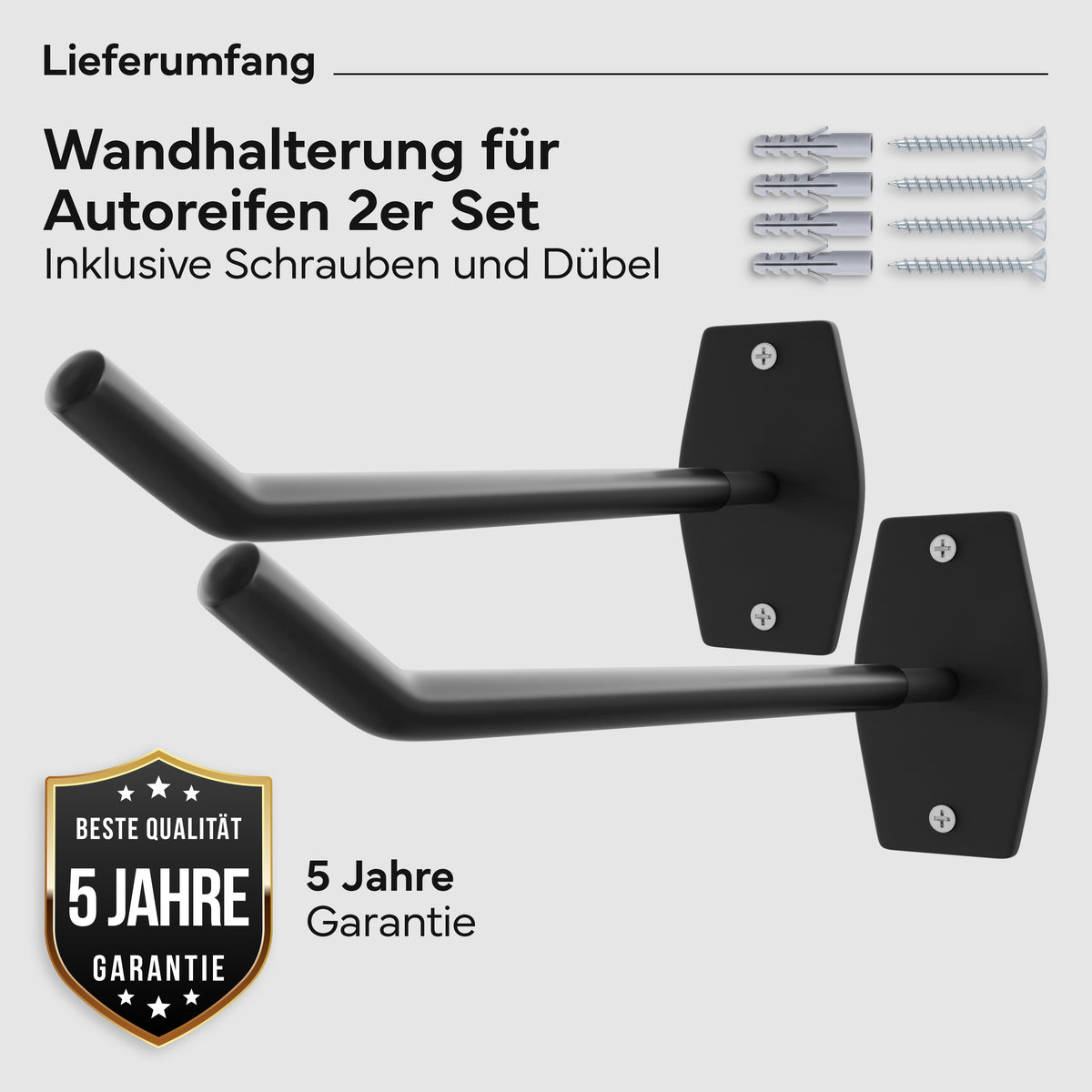 Wandhalterung 2er-Set - für Fitnessmatten mit Ösen | B-Ware - - Outlet von NEOLYMP | Fitnessequipment und Sportartikel