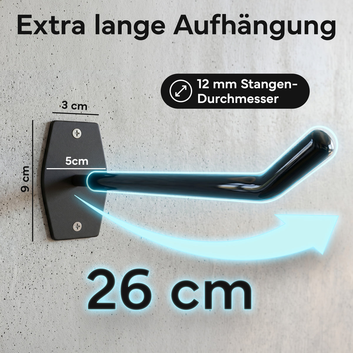 Wandhalterung 2er-Set - für Fitnessmatten mit Ösen | B-Ware - - Outlet von NEOLYMP | Fitnessequipment und Sportartikel