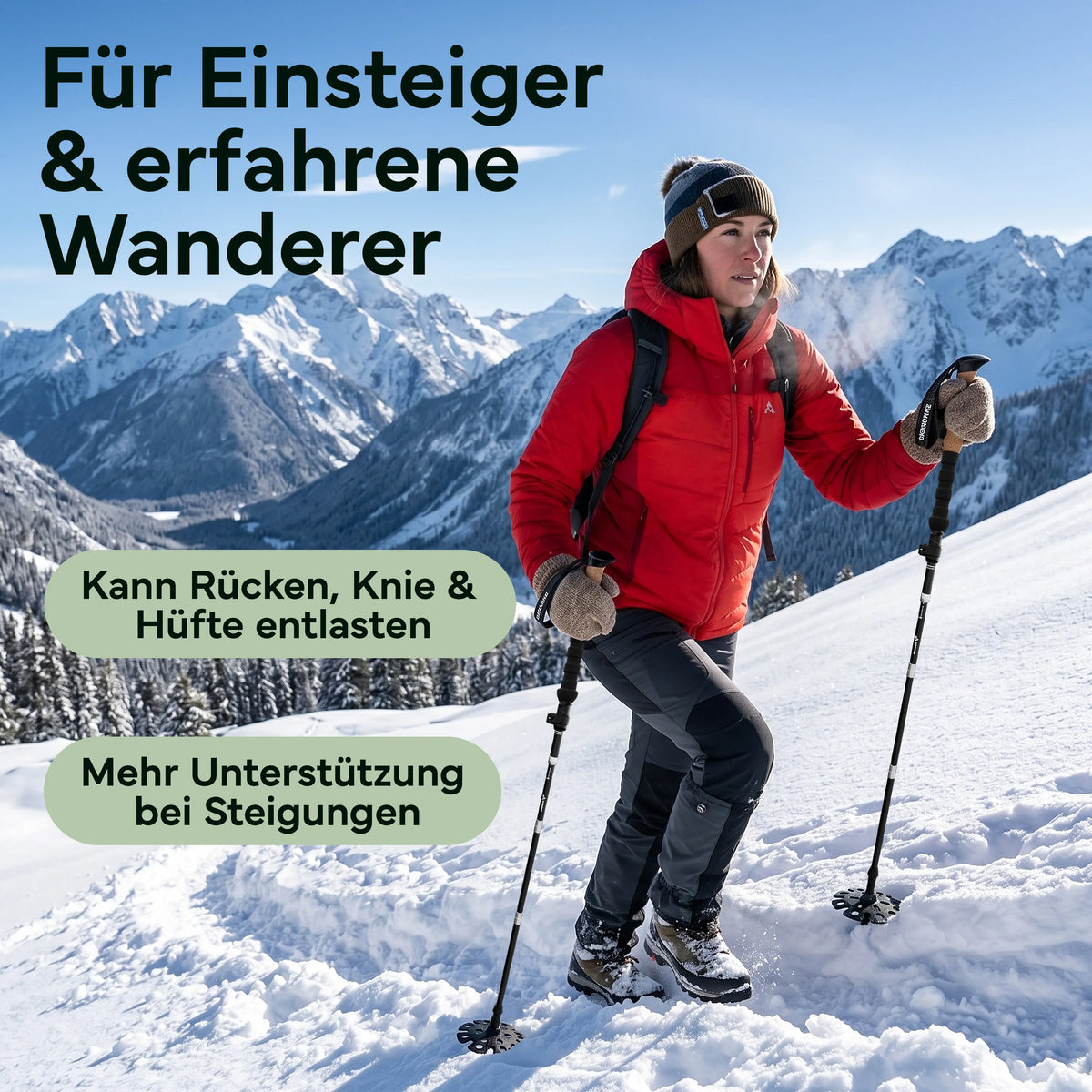 Faltbare Wanderstöcke aus Carbon / Aluminium – Carbon 100-120cm | B-Ware - - Outlet von NEOLYMP | Fitnessequipment und Sportartikel
