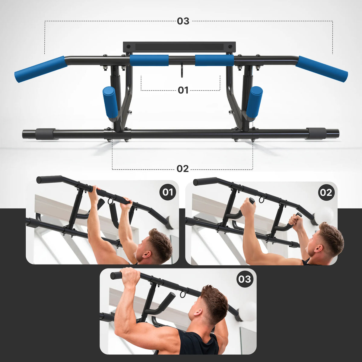 Premium Klimmzugstange 6-in-1 (B-Ware) - Klimmzugstange - Outlet von NEOLYMP | Fitnessequipment und Sportartikel