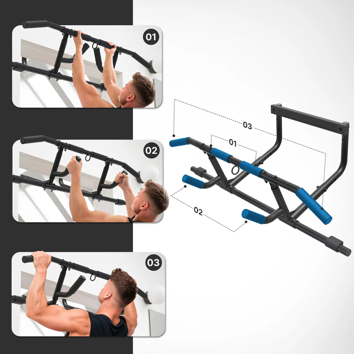 Premium Klimmzugstange 6-in-1 (B-Ware) - Klimmzugstange - Outlet von NEOLYMP | Fitnessequipment und Sportartikel