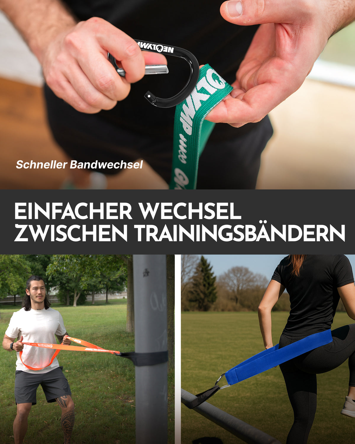 Multianker für Fitnessbänder - - Zubehör von NEOLYMP | Fitnessequipment und Sportartikel