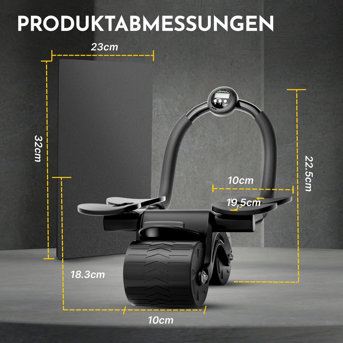 Bauchroller mit Ellbogenpolster - - Outlet von NEOLYMP | Fitnessequipment und Sportartikel