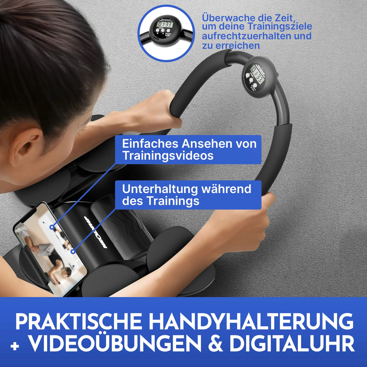 Bauchroller mit Ellbogenpolster - - Outlet von NEOLYMP | Fitnessequipment und Sportartikel