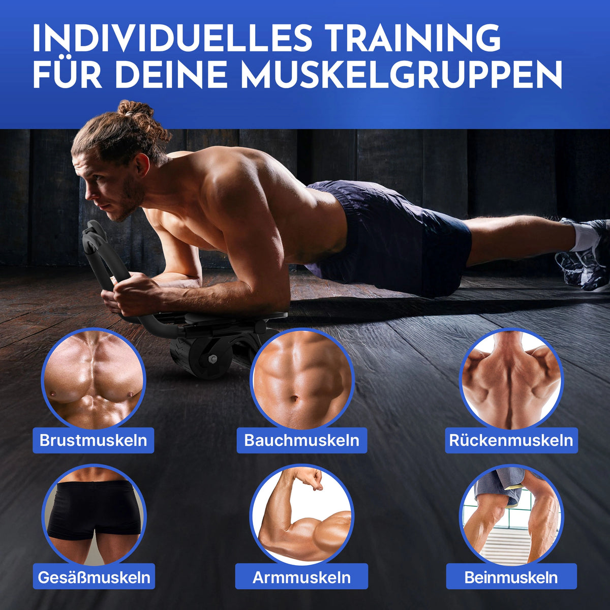Bauchroller mit Ellbogenpolster - - Outlet von NEOLYMP | Fitnessequipment und Sportartikel