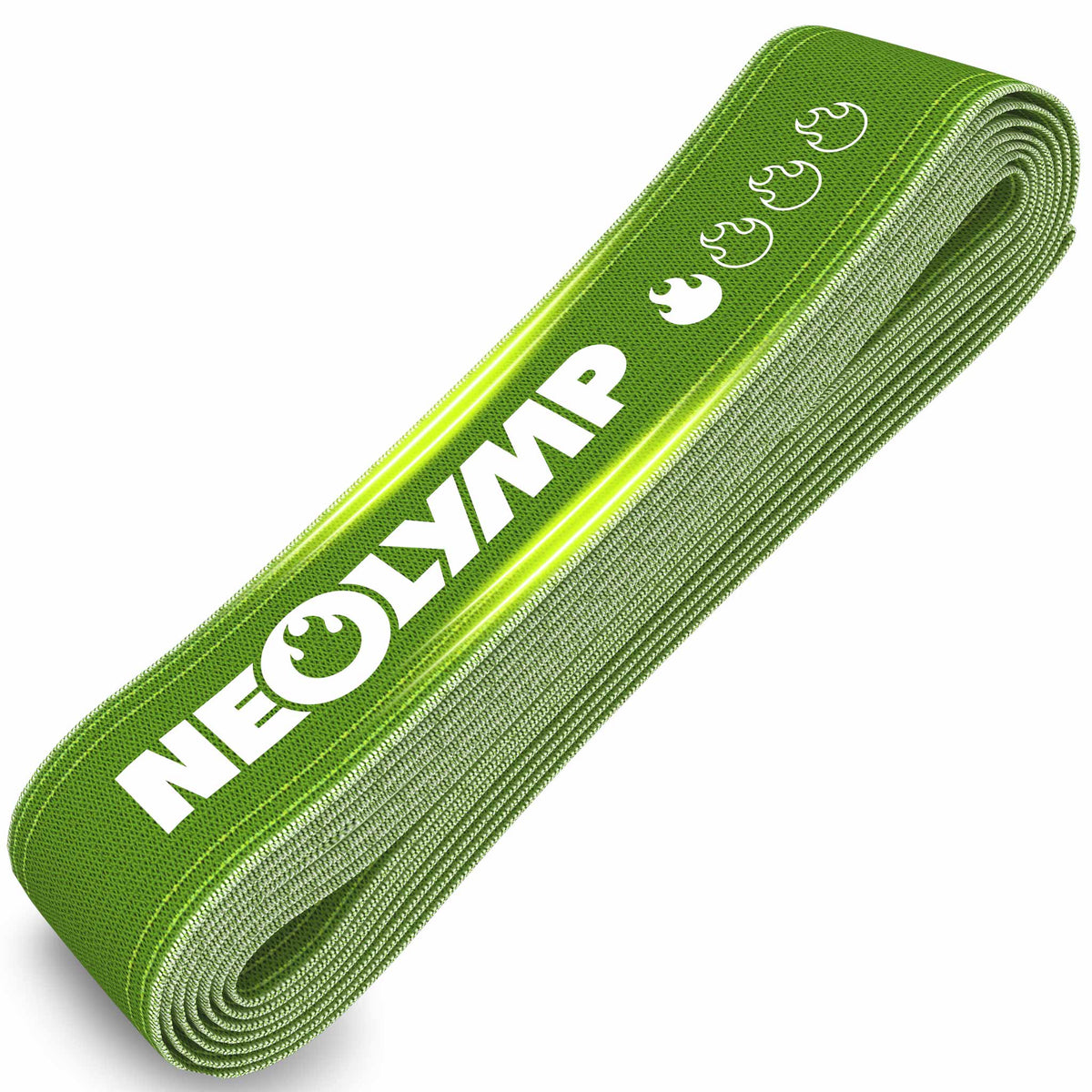 Powerband aus Stoff - mit Verstellschnalle - Powerband in grün (sehr leicht) - Fitnessbänder von NEOLYMP | Fitnessequipment und Sportartikel