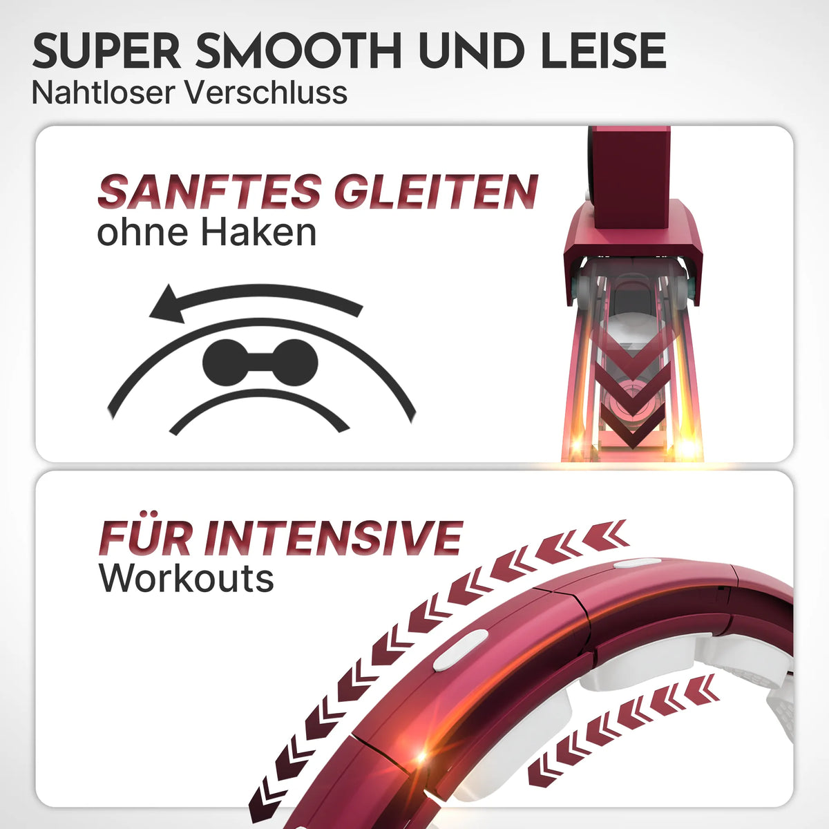 Smarter Hula-Reifen - verstellbar, inkl. Kalorienzähler - Berry - Sportgerät von NEOLYMP | Fitnessequipment und Sportartikel