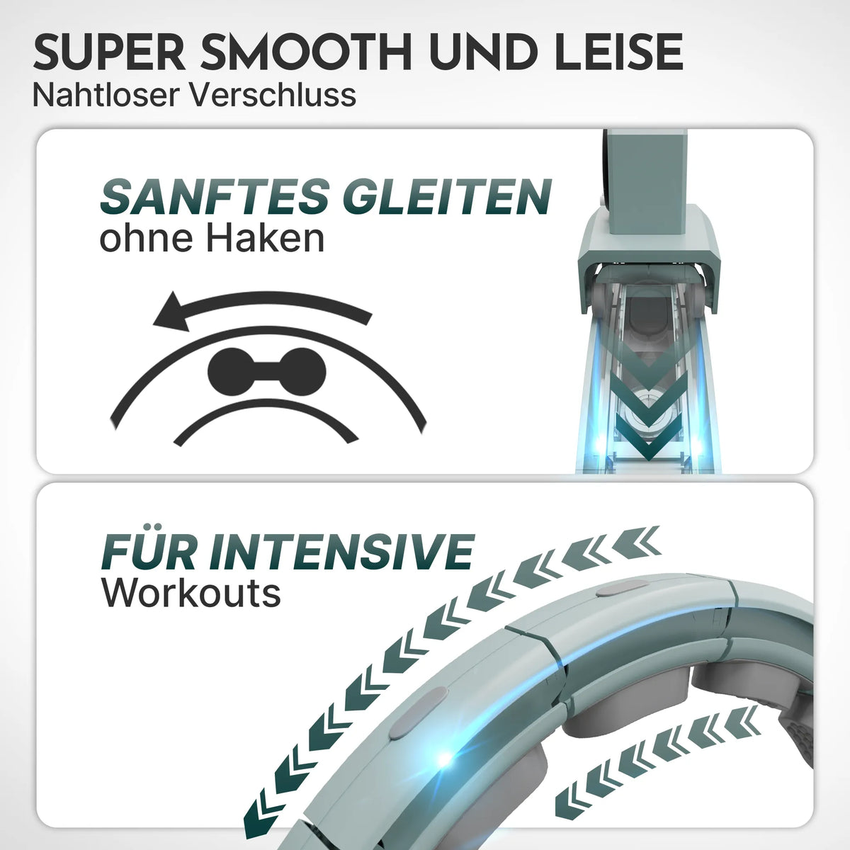 Smarter Hula-Reifen - verstellbar, inkl. Kalorienzähler - Sky Blue - Sportgerät von NEOLYMP | Fitnessequipment und Sportartikel