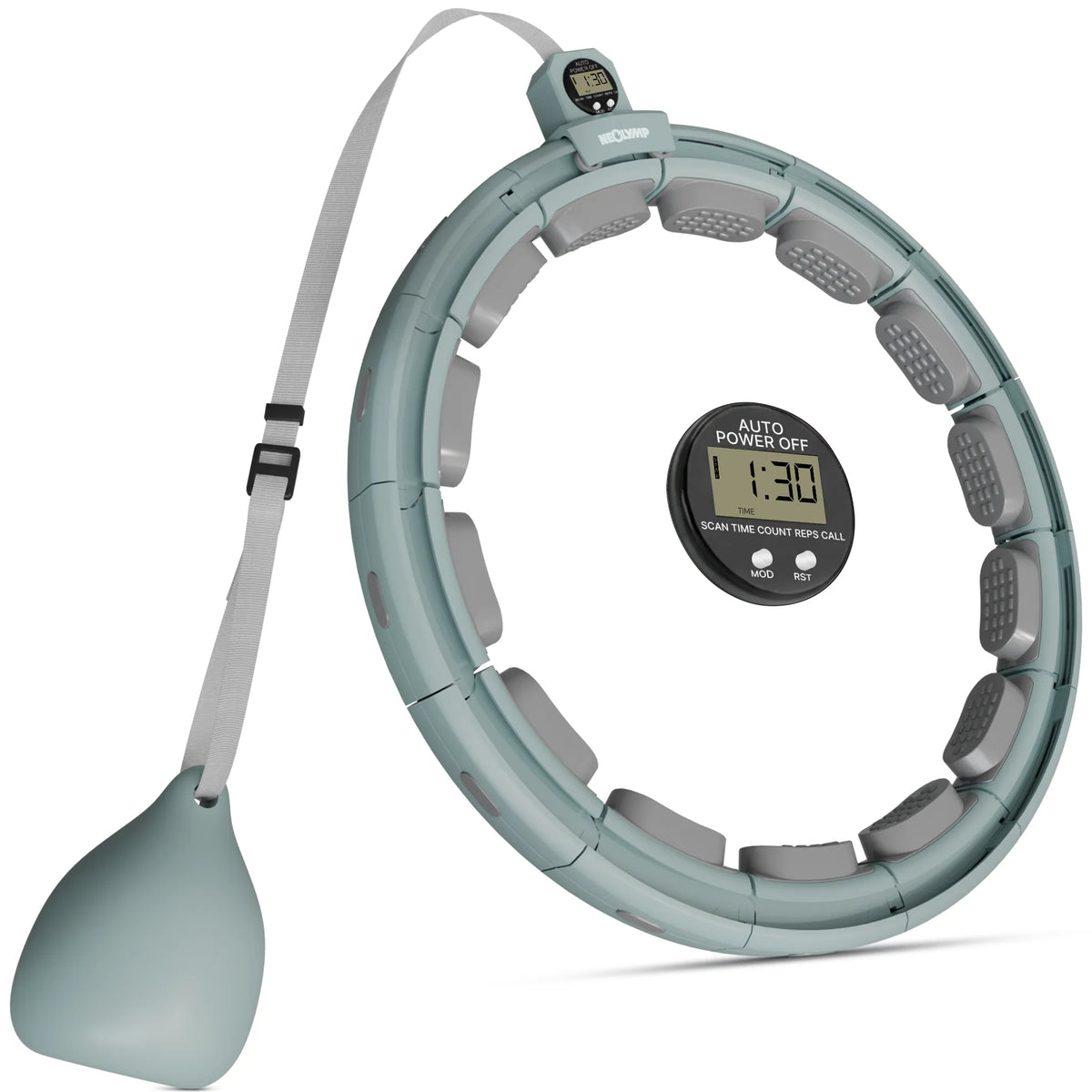 Smarter Hula-Reifen - verstellbar, inkl. Kalorienzähler - Sky Blue - Sportgerät von NEOLYMP | Fitnessequipment und Sportartikel