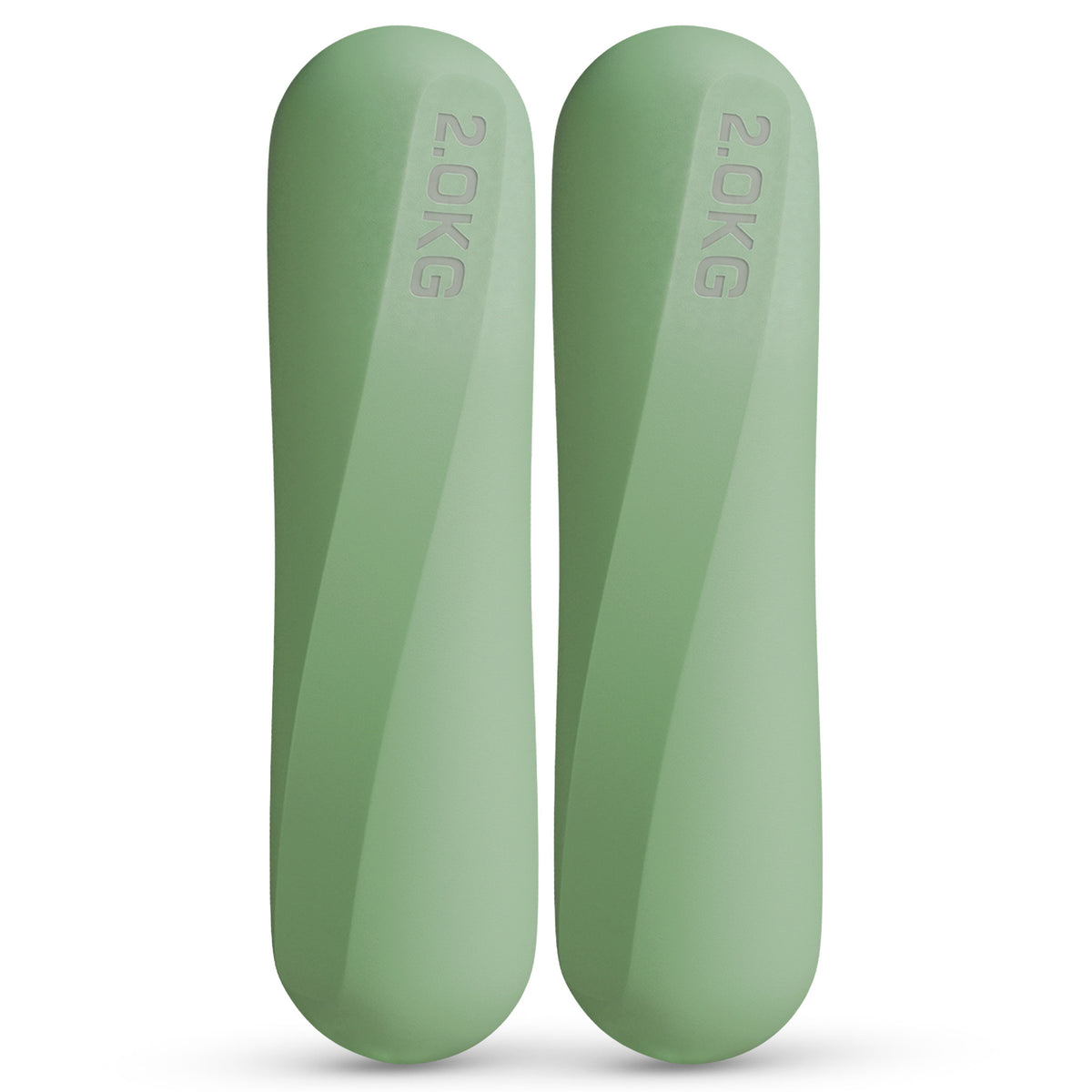 Pilateshanteln 2er Set aus hochwertigem Silikon, 1-2 kg - Matcha 2 kg - Pilatesequipment von NEOLYMP | Fitnessequipment und Sportartikel