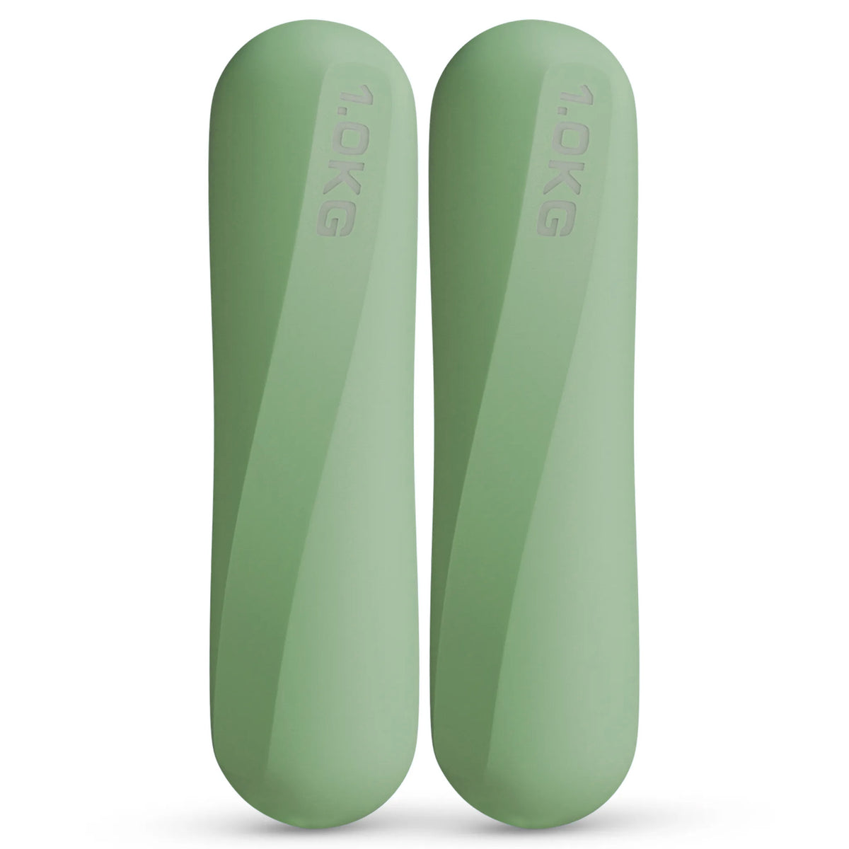 Pilateshanteln 2er Set aus hochwertigem Silikon, 1-2 kg - Matcha 1 kg - Pilatesequipment von NEOLYMP | Fitnessequipment und Sportartikel