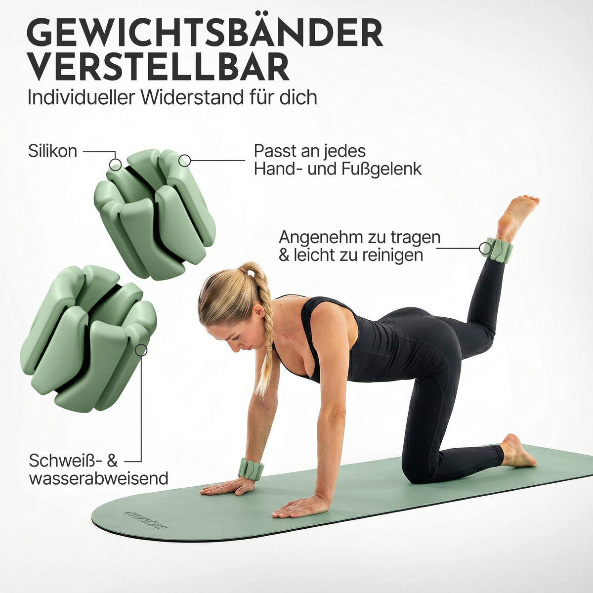 Pilates Komplett-Set Premium - mit Geschenkbox - Matcha PRO Set: mit Pilatesmatte + Kurs - Sportgerät von NEOLYMP | Fitnessequipment und Sportartikel