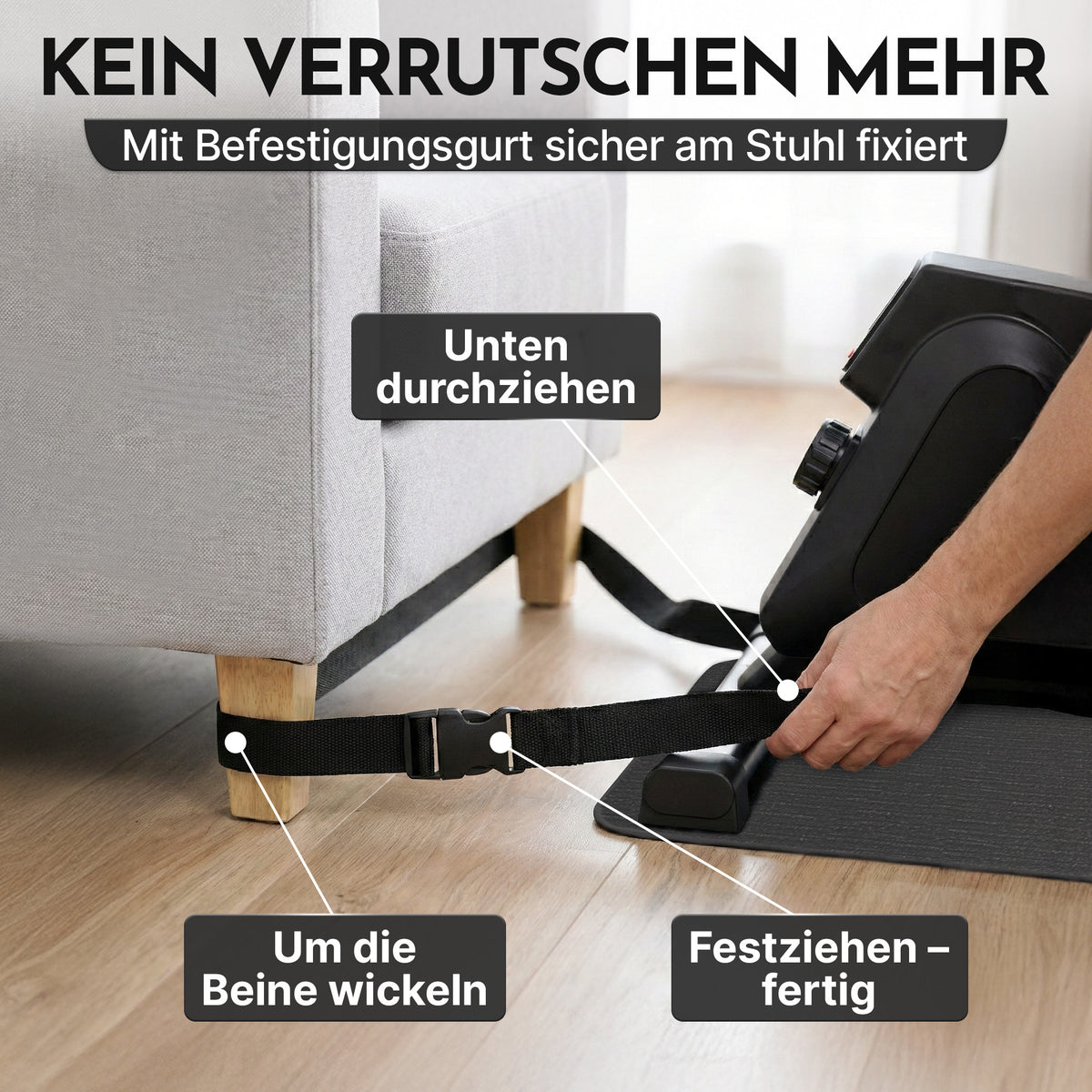Pedaltrainer - ergonomischer Heimtrainer mit Zubehör - - Sportgerät von NEOLYMP | Fitnessequipment und Sportartikel