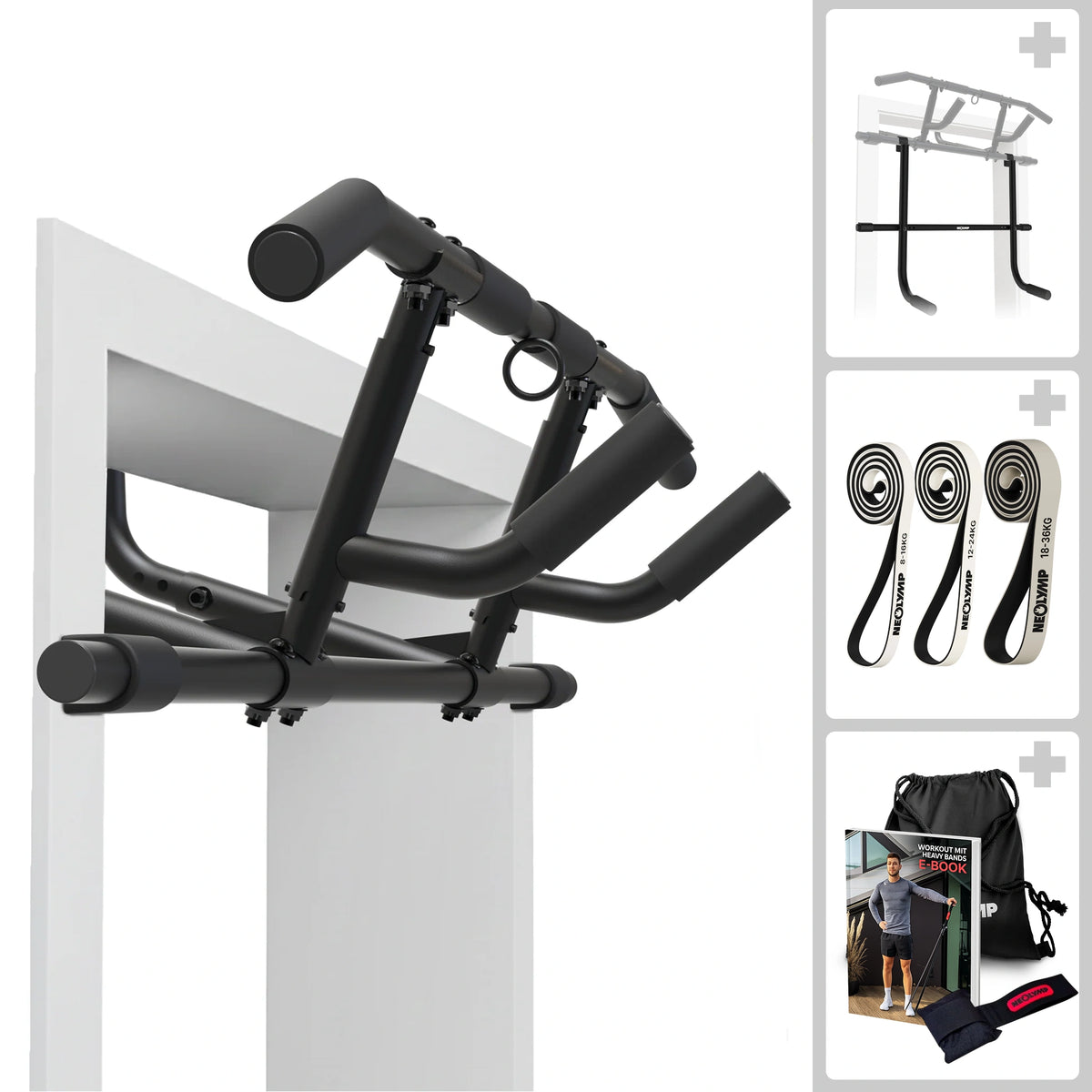 Klimmzugstangen-Bundle - Calisthenics Set - - Klimmzugstangen von NEOLYMP | Fitnessequipment und Sportartikel
