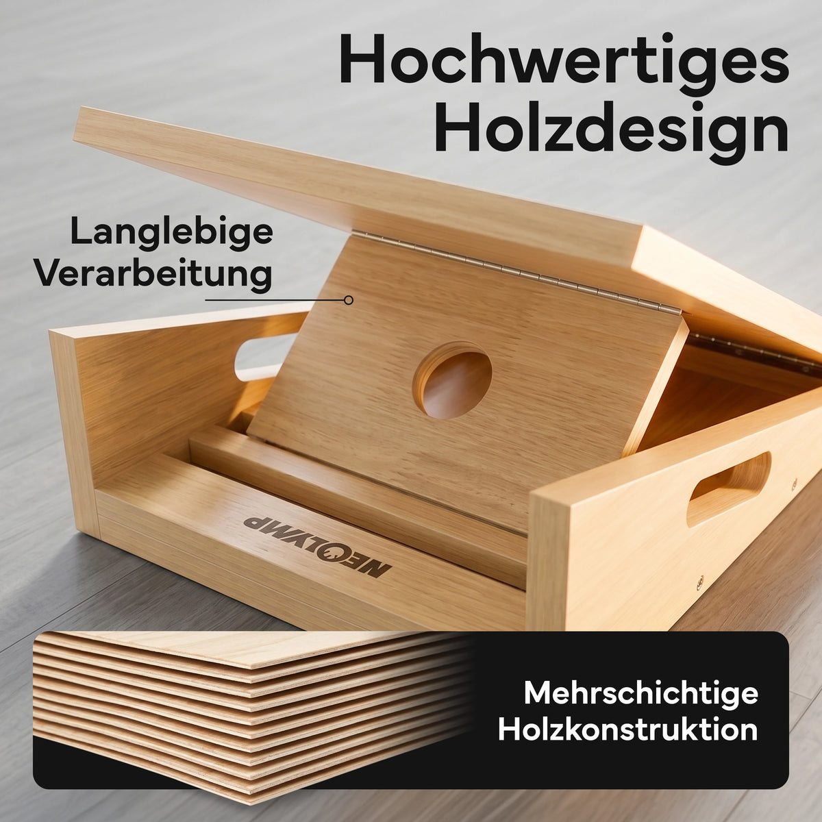 Wadendehner Brett - Stretch Board aus Holz | B-Ware - - Outlet von NEOLYMP | Fitnessequipment und Sportartikel