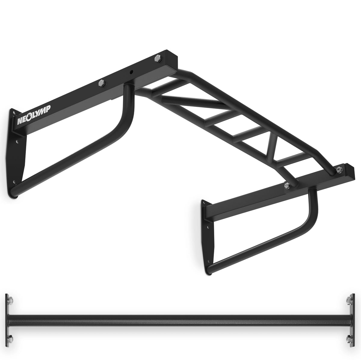 Klimmzugstange Wandmontage - 2-in-1 Klimmzugstation - - Klimmzugstangen von NEOLYMP | Fitnessequipment und Sportartikel