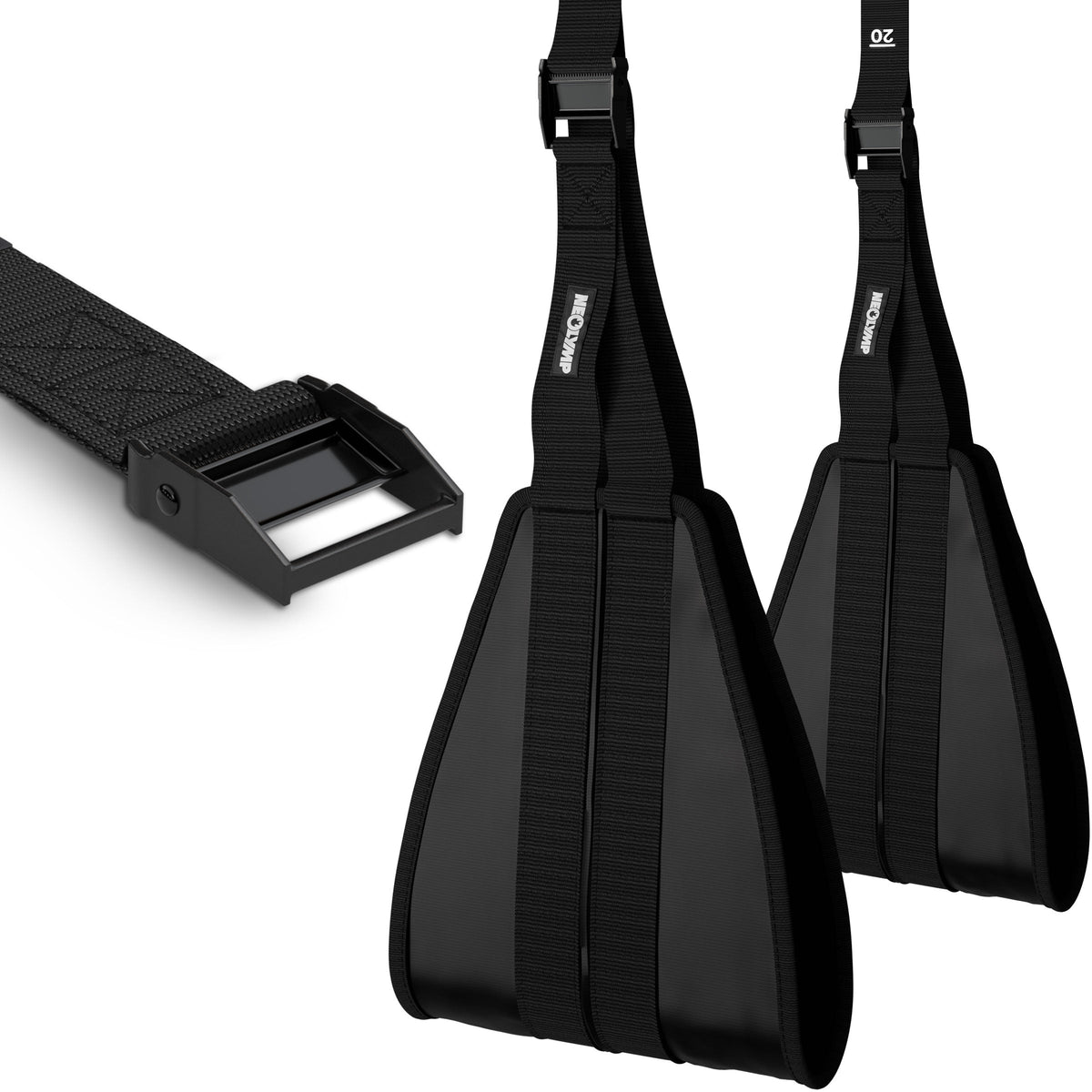 Bauchmuskel-Schlaufen - Trainingsschlaufen Ab Straps – Default Title (B‑Ware) - - Outlet von NEOLYMP | Fitnessequipment und Sportartikel