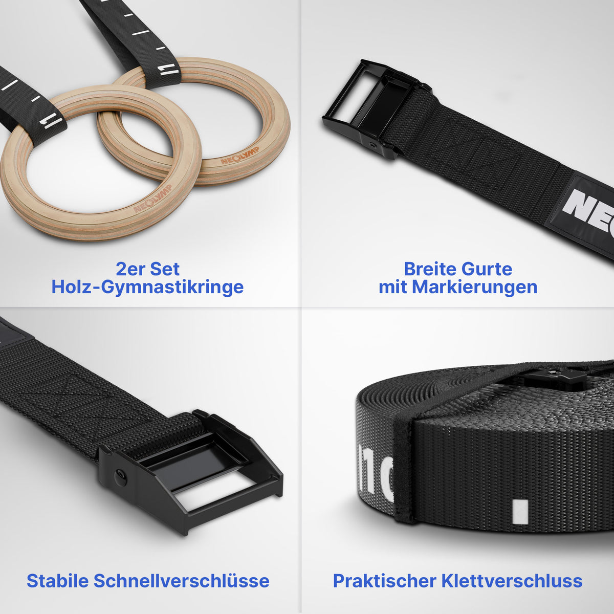 Premium Calisthenics-Bundle - Komplettpaket für Bodyweight-Training - - Sportgerät von NEOLYMP | Fitnessequipment und Sportartikel